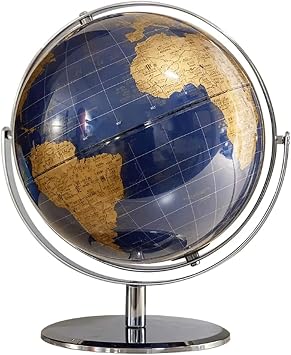 Geographic Globes 720 Rotating Globe Hd Easy-to-Read Globes with Metal Arc and Base World Globe for Adult Students Geographic Globes Fun