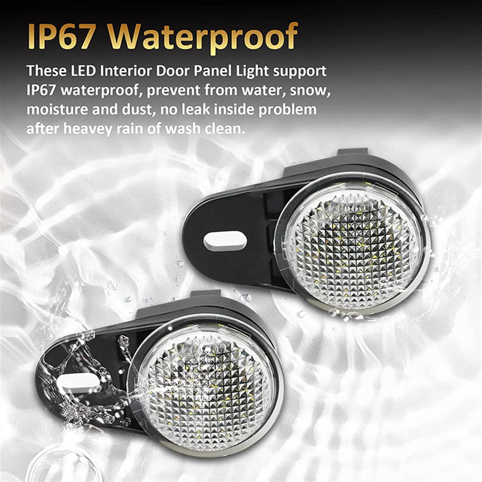 NSLUMO 2x Luci LED Per Vano Piedi Auto – Compatibili Con Jeep Wrangler, Cherokee, Grand Cherokee E Dodge Nitro