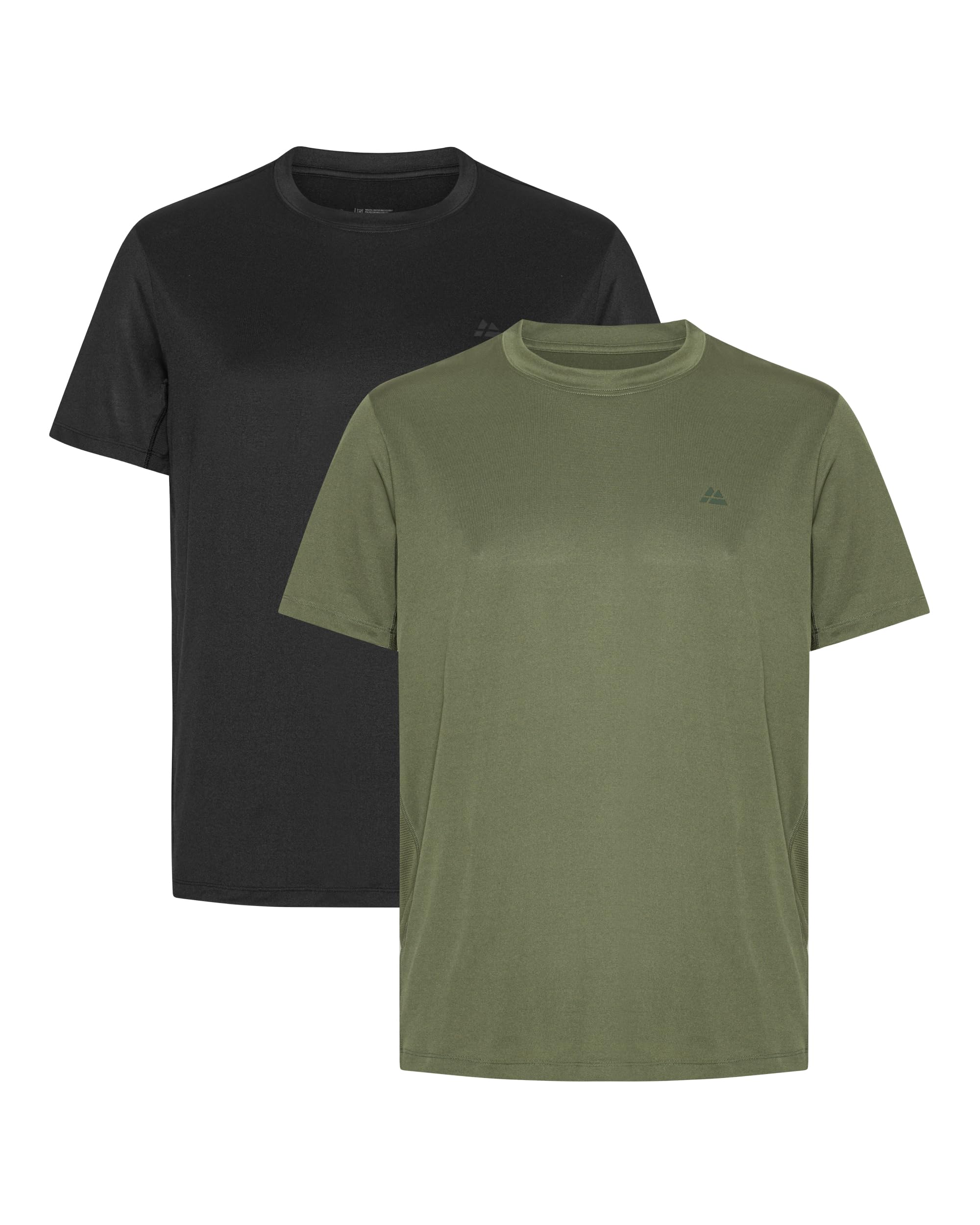 DANISH ENDURANCE Sport Tshirt Herren, Laufshirt, Muskelshirts, Funktionsshirt, Activewear für Männer, Leicht & Atmungsaktiv, 1er oder 2er Pack