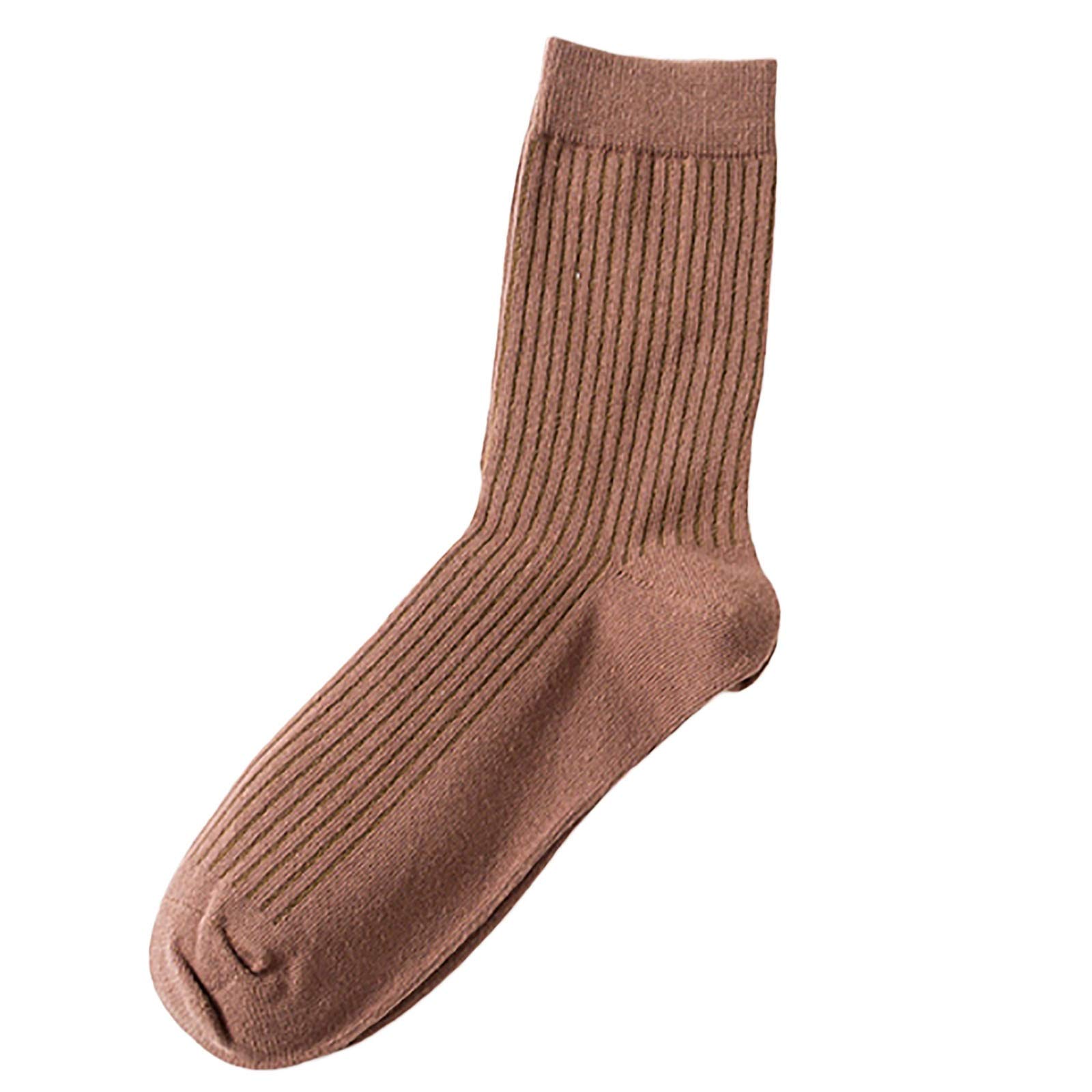 HAOYUECotton Socks Men's Soft And Breathable Casual Senior Business Crew Formal Socks Calf Socks Antibacterial 5 Pairs (Color : C)