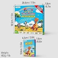 Vista 8 de Upgraded Kids Card Games Pack, 6 Decks, Go Fish, Old Maid, Crazy Eights, Memory Match, Slap Jack, War, Playing Cards, Easter Basket Stuffers