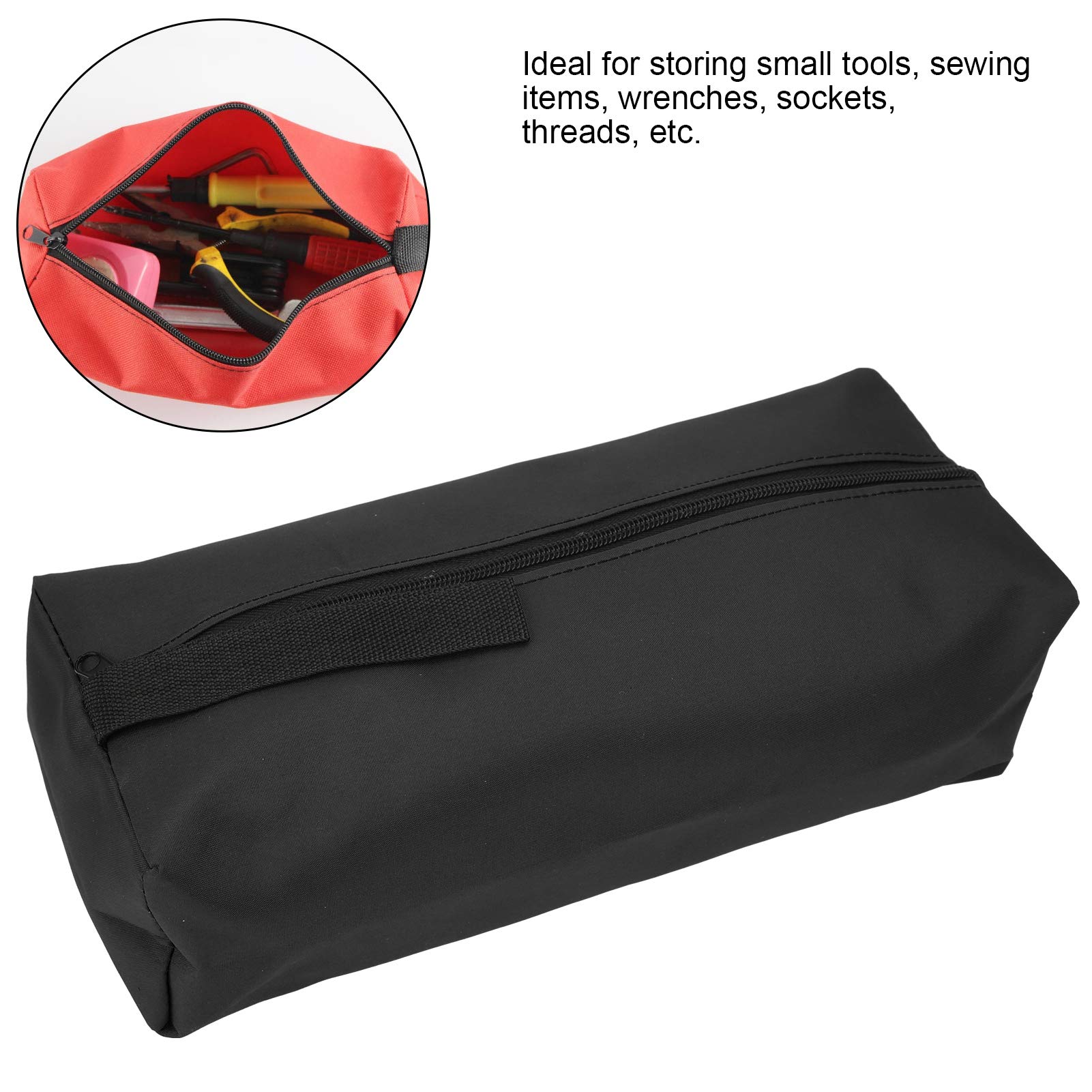 Set di 2 Borsa Porta Attrezzi, 30 x 10 x 10 cm Borsa Attrezzi Grande Portatile, Borsa Portaoggetti in Tela Borsa Portautensili Multifunzionale
