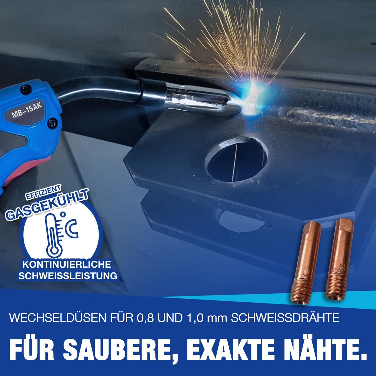 13-teiliges MIG Schweißdüsen-Set MB15AK – Konta Produktbild-Vorschau 2