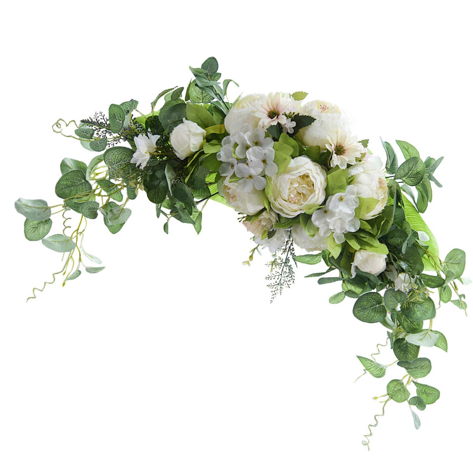 Mllepjdh Realistic Artificial Flower Swag Wedding Ceremony Sign Flower for Wedding Reception Backdrops Arrangements Realistic