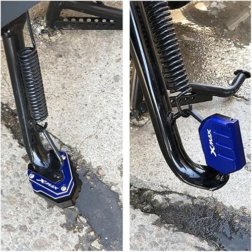 Miniatura 4 de Kickstand Extension Pad for Yam&aha Xmax 300 125 250 400 XMAX300 Xmax250 Xmax400 Motorcycle CNC Column Auxiliary Side Stand Enlarger Kickstand Pad