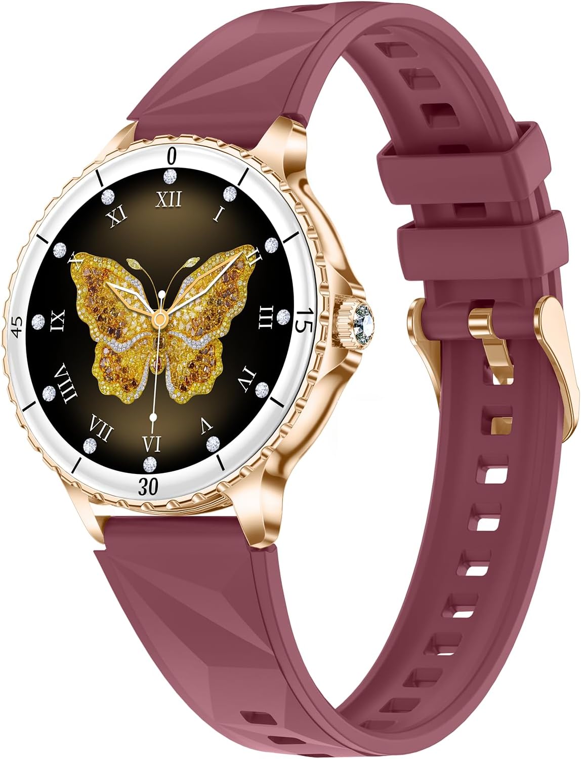 Yihou Smart Watches for Women with Heart Rate Sleep Monitor Fitness Tracker with Step Counter Make Answer Call for Android iOS Purple Rough