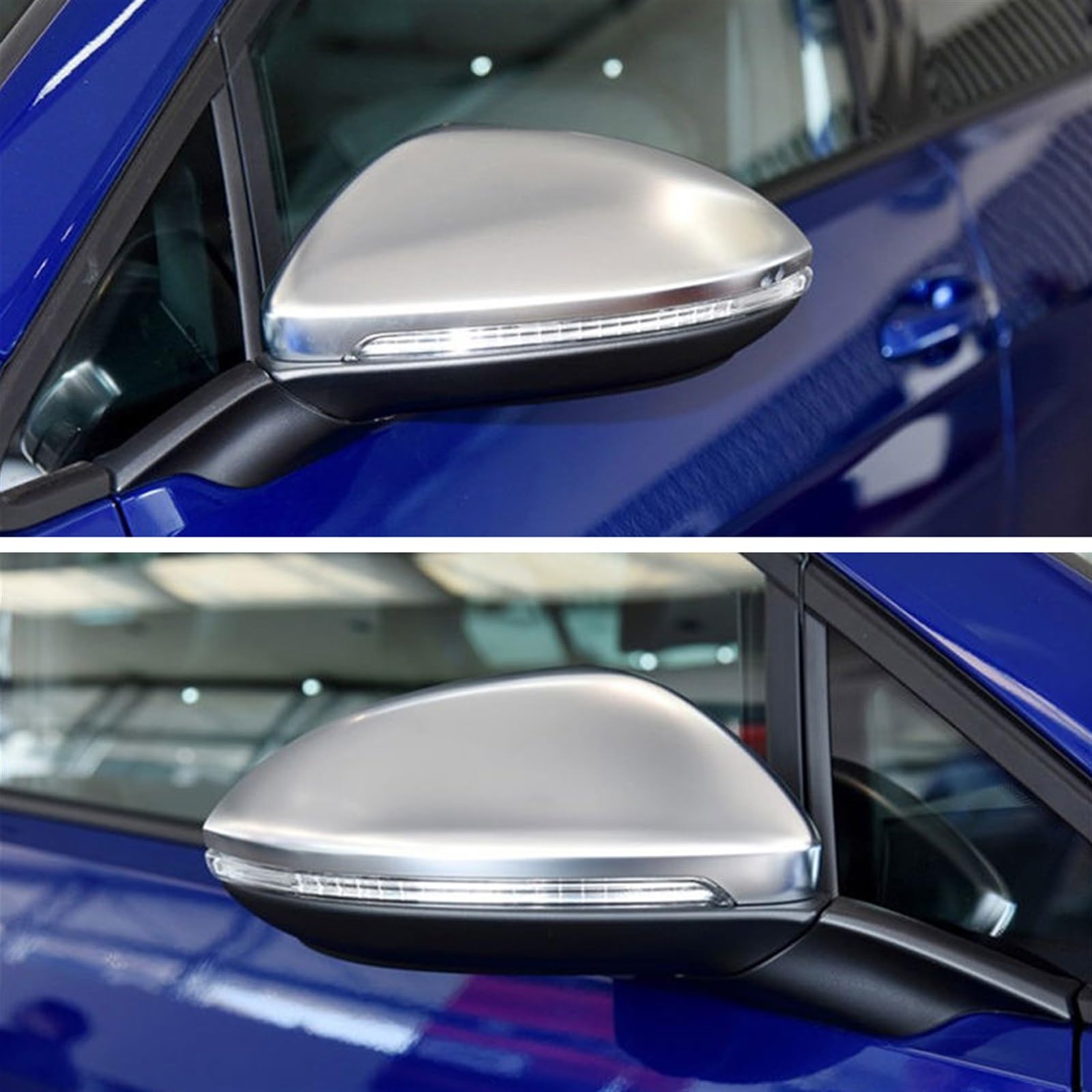 2 Pieces Side Wing Rearview Mirror Cover Cap, for VW, for Golf