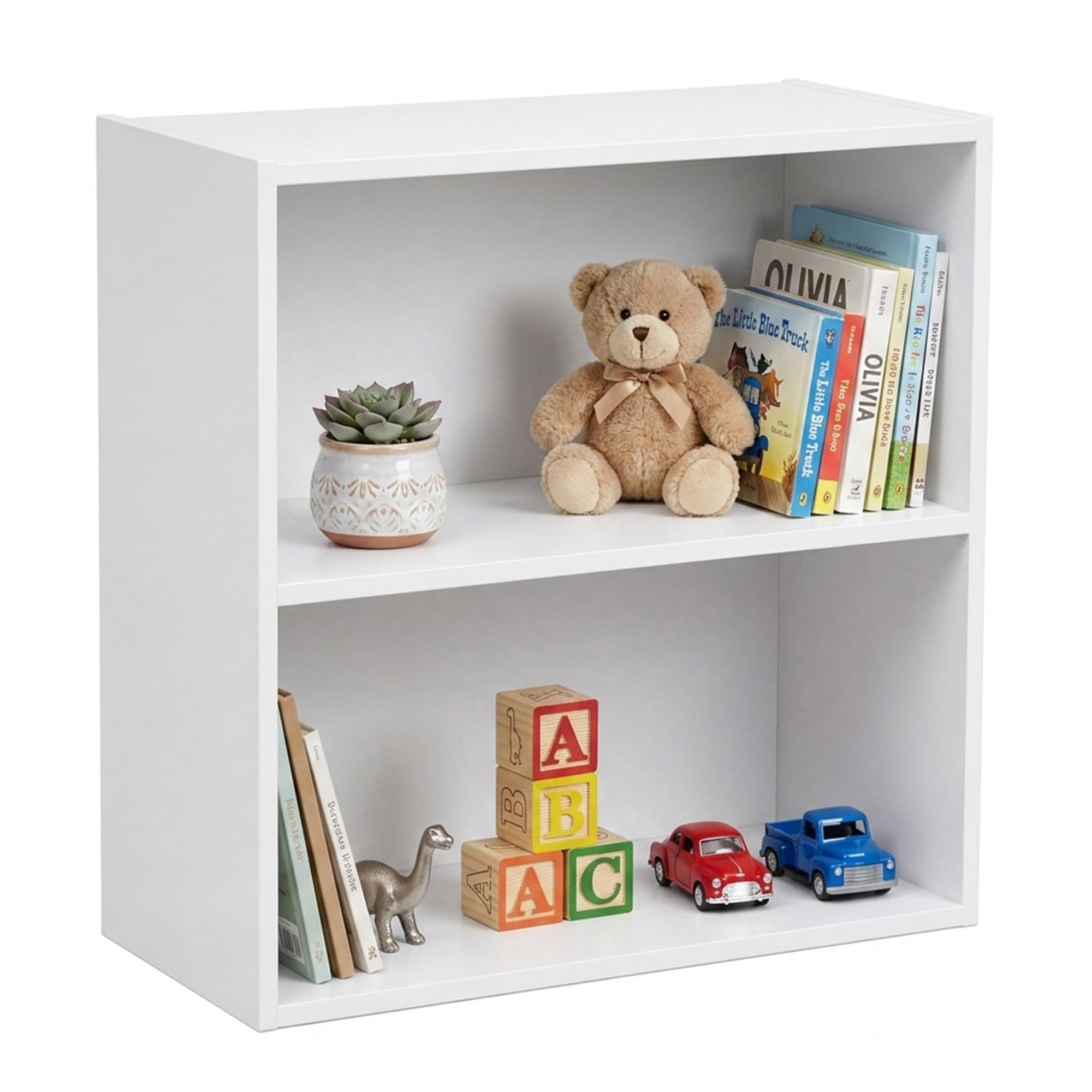 Kings Brand 2-Tier Bookcase