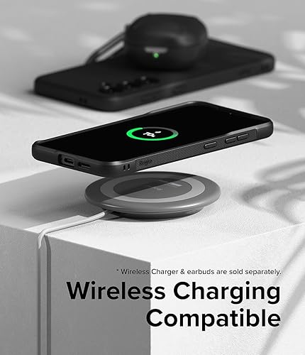 Miniatura 9 de Ringke Onyx Se siente bien en la mano Compatible con Samsung Galaxy S24 5G, tecnología antihuellas dactilares que evita manchas grasas, agarre
