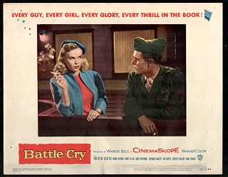 MOVIE POSTER: Battle Cry-Lobby Card-1955-11×14-Anne Francis, Tab Hunte