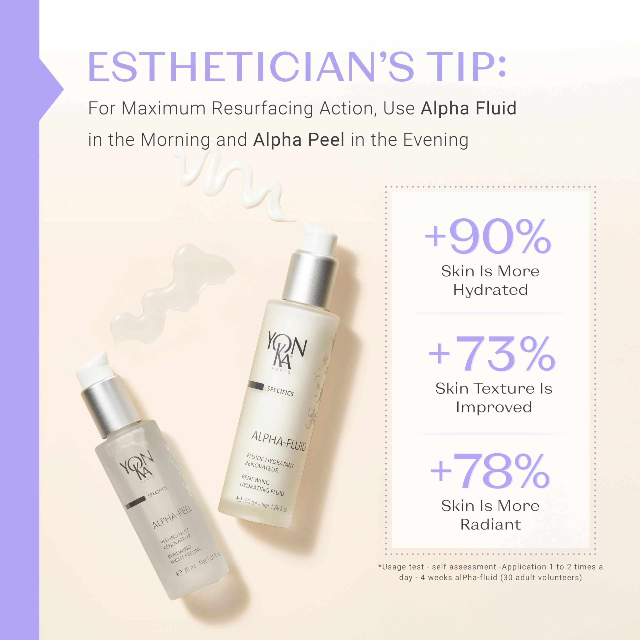 Yon-Ka Alpha Peel Concentrate | Anti-Aging Night Peel | Treat Fine Lines and Wrinkles with Alpha Hydroxy Acids | For All Skin Types | Paraben-Free | 1.01 fl oz