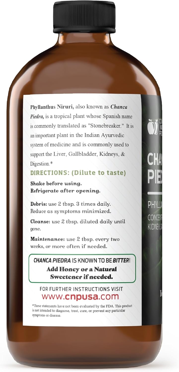 Chanca Piedra Organic Liquid Extract 16oz - Natural Stone Breaker Dissolver, Kidney Cleanse Support, Phyllanthus Niruri Concentrate Tincture, Alcohol Free Cold Pressed Concentrate Formula USA Made - Image 2