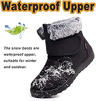 Vista 4 de Botas de invierno para mujer, botas de nieve para mujer, botas de nieve para mujer, botas de invierno para mujer, botas de nieve impermeables
