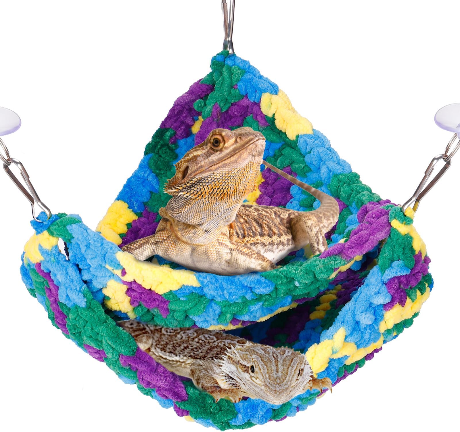 2 Pcs Bearded Dragon Hammock Reptile Hammock Gecko Lizard