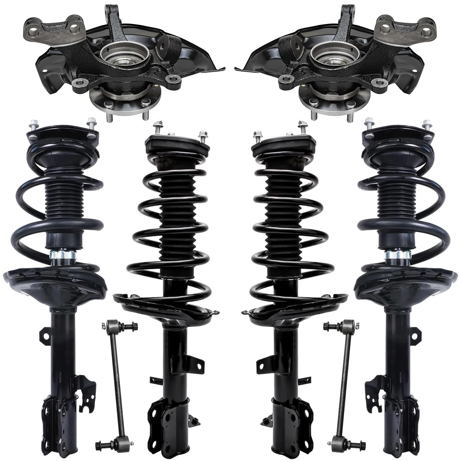 Detroit Axle - AWD Steering Knuckles Kit for 2004-2006 Lexus RX330, 2007