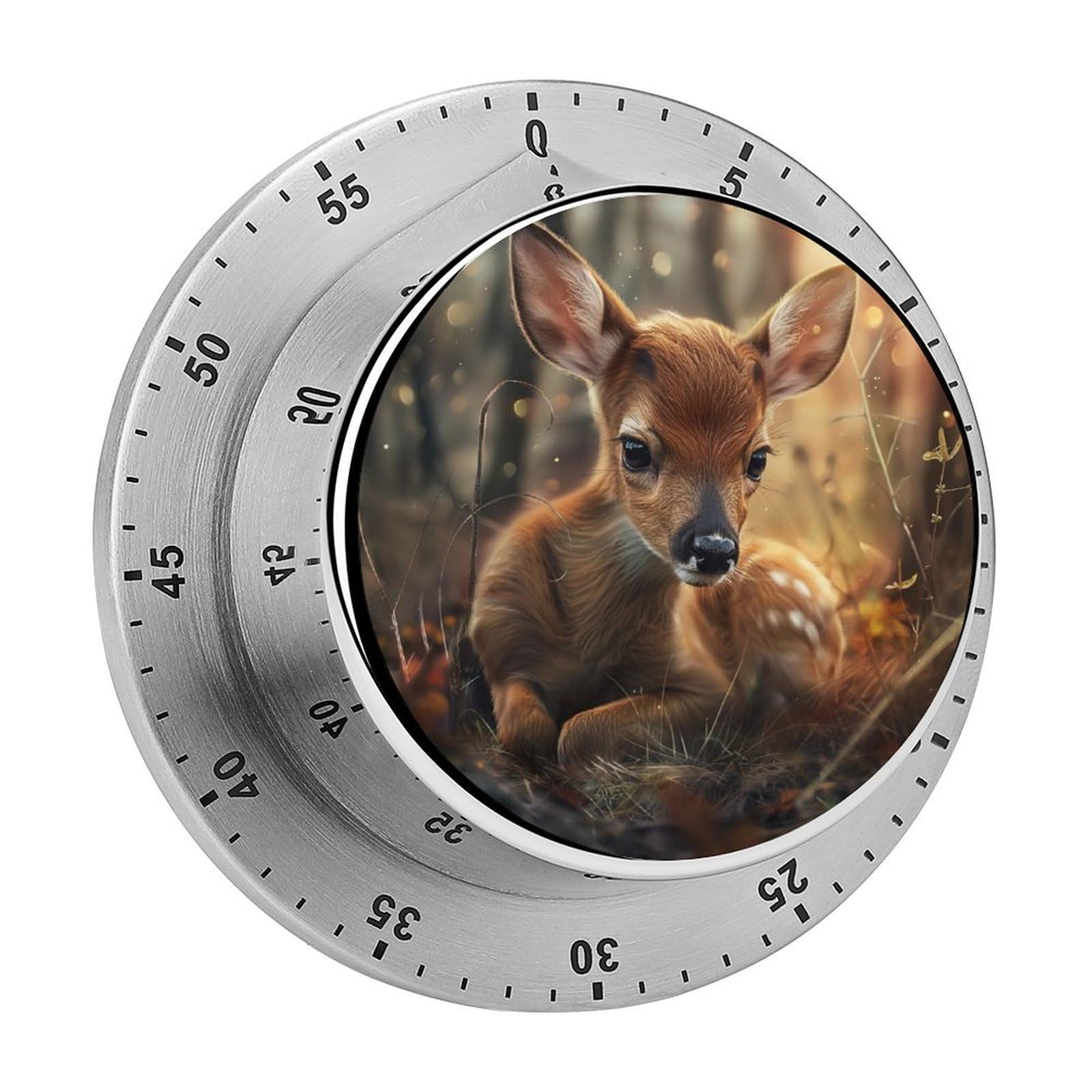 Deer Kitchen Timer Magnetic Countdown Countup Timer for Cooking Baking 8x8cm