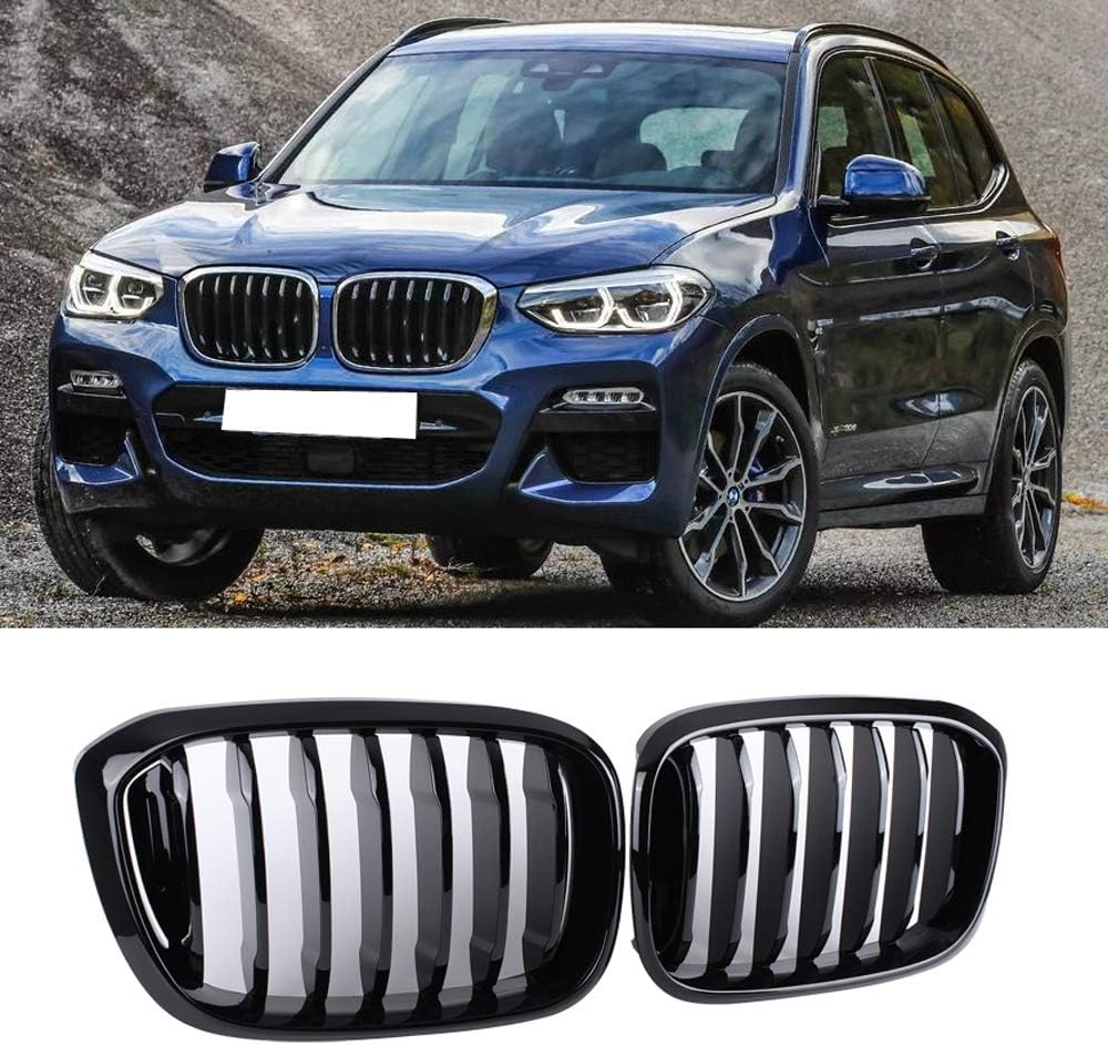 ABS Front Kidney Grill For BMW X3 G01 X4 G02 ABS Gloss Black Racing Grills 2018-2021