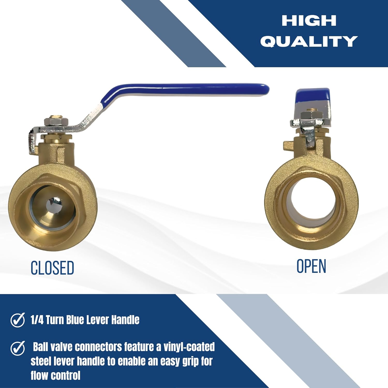 XFITTING 1 Inch Sweat Ball Valve, 5 Pieces