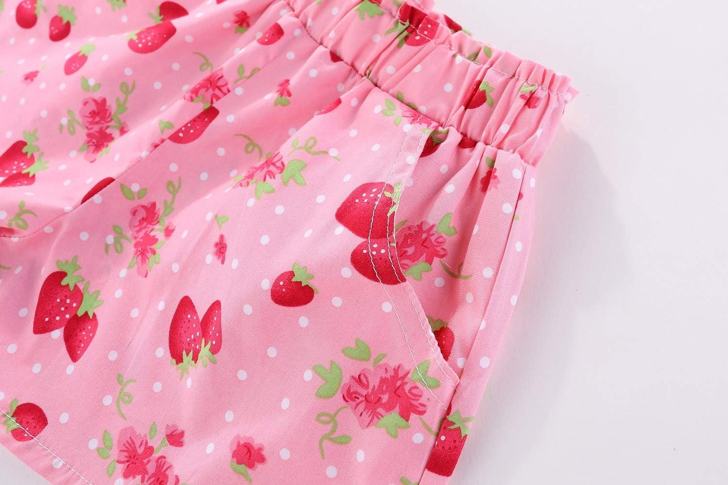 Mud Kingdom Strawberry Girls Outfits Summer Holiday Cute Backless
