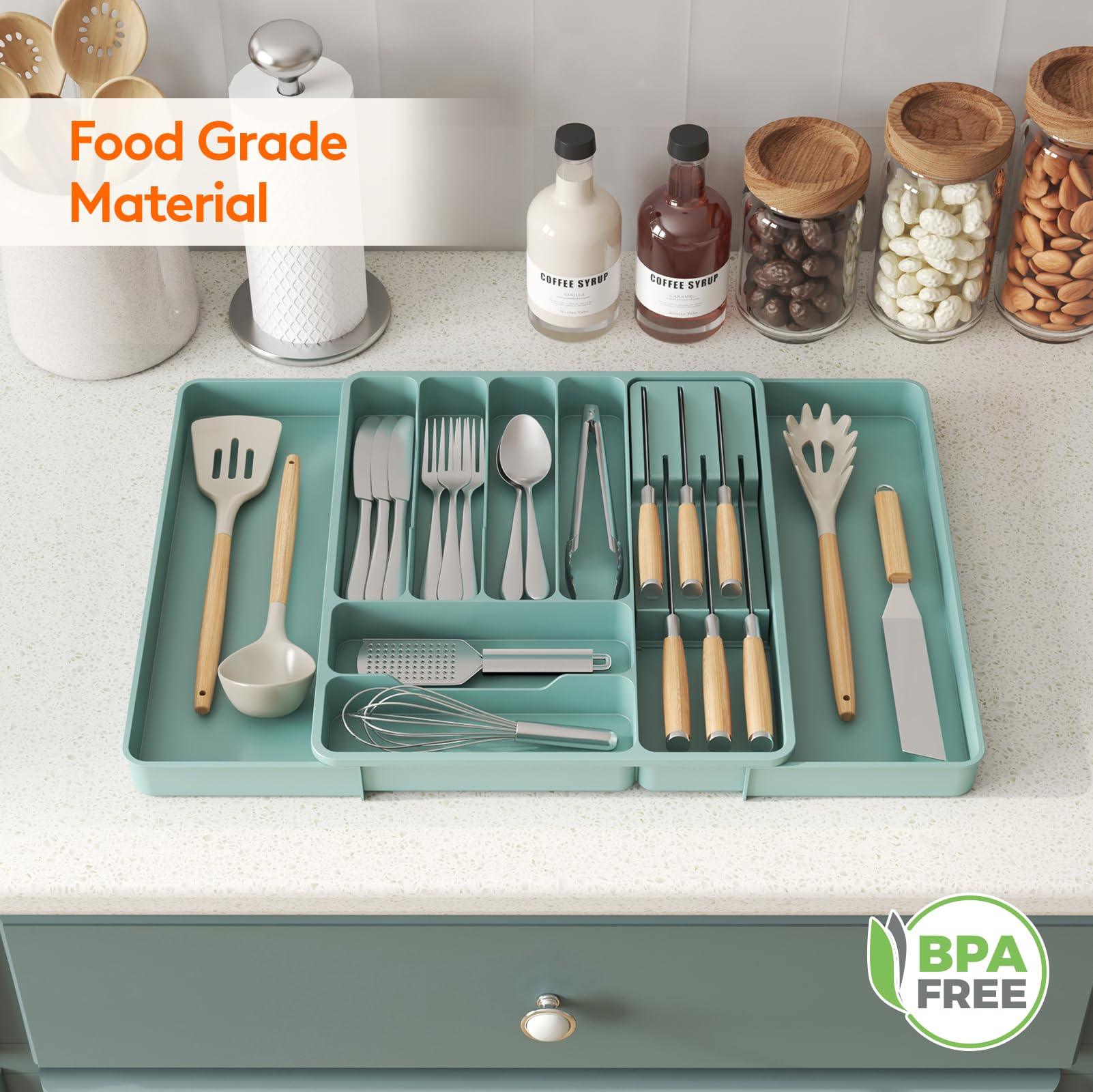 Madesmart Classic 6 Compartment Cutlery Tray