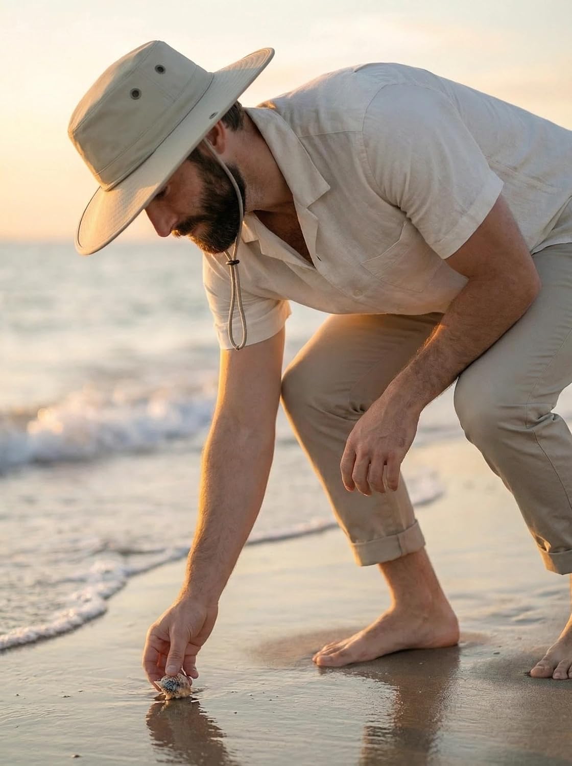 Sanford Safari Hat for Men and Women, Wide Brim Sun Hat, Water-Resistant, Floatable, Packable, UV Protection Fishing Hat - Image 2