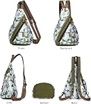 Canvas Sac à friser - Petit sac à dos pour le corps à dos Épaule Sac à dos occasionnel pour hommes Femmes Randonnées en plein air