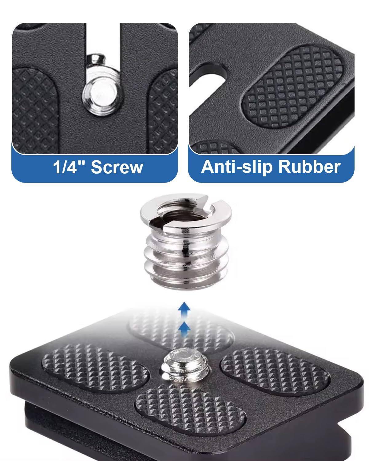Placa De Liberación Rápida Para Trípode - Compatible Con Modelos 880/870, Soporta 5 Kg