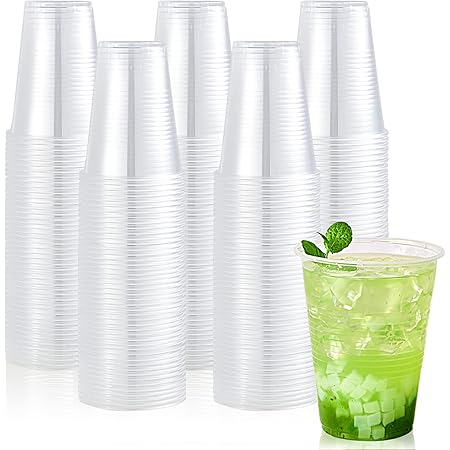Lilymicky [260 Pack] 16oz Plastic Cups, Cold Drinking Cups, Clear Disposable Plastic Cups for Parties, Picnic, BBQ, Travel, & Events