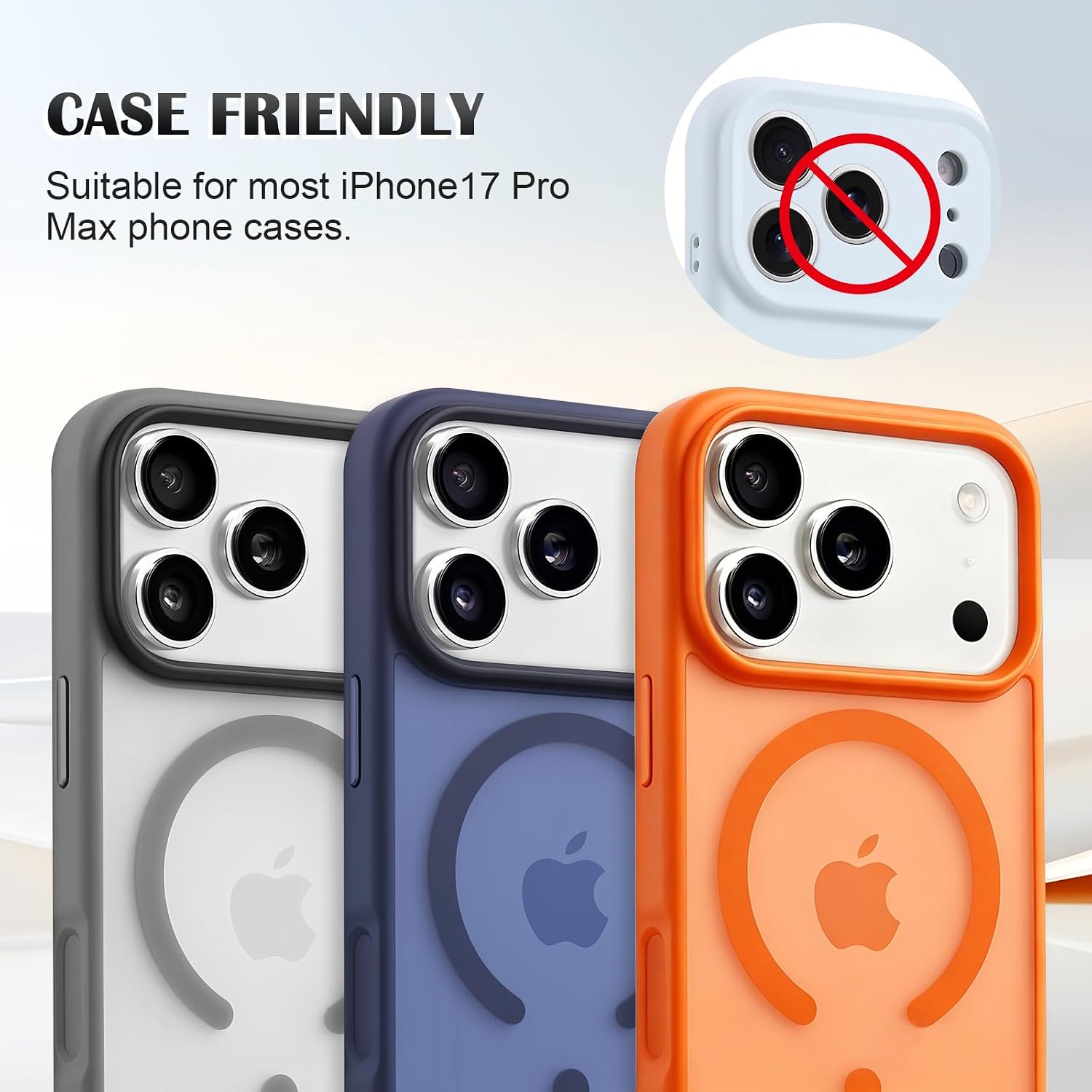 Compatible for iPhone 17 Pro Max Lens Camera Protector Glass, Full Covered Metal Film, HD & 9H Tempered Anti-scratch Lens Protector for iPhone 17 Pro Max-Gold