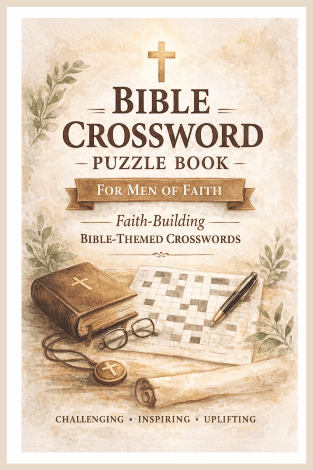 Bible Crossword Puzzle Book For Men of Faith: Faith-Building Bible-Themed Crosswords for Christian Men