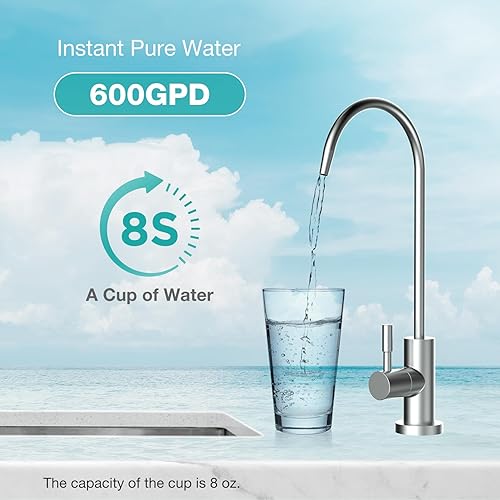 Miniatura 5 de SimPure Filtro CF Q3-600, cartucho de repuesto para sistema de ósmosis inversa SimPure Q3-600, cartucho de repuesto de 6 a 12 meses. Paquete de 1