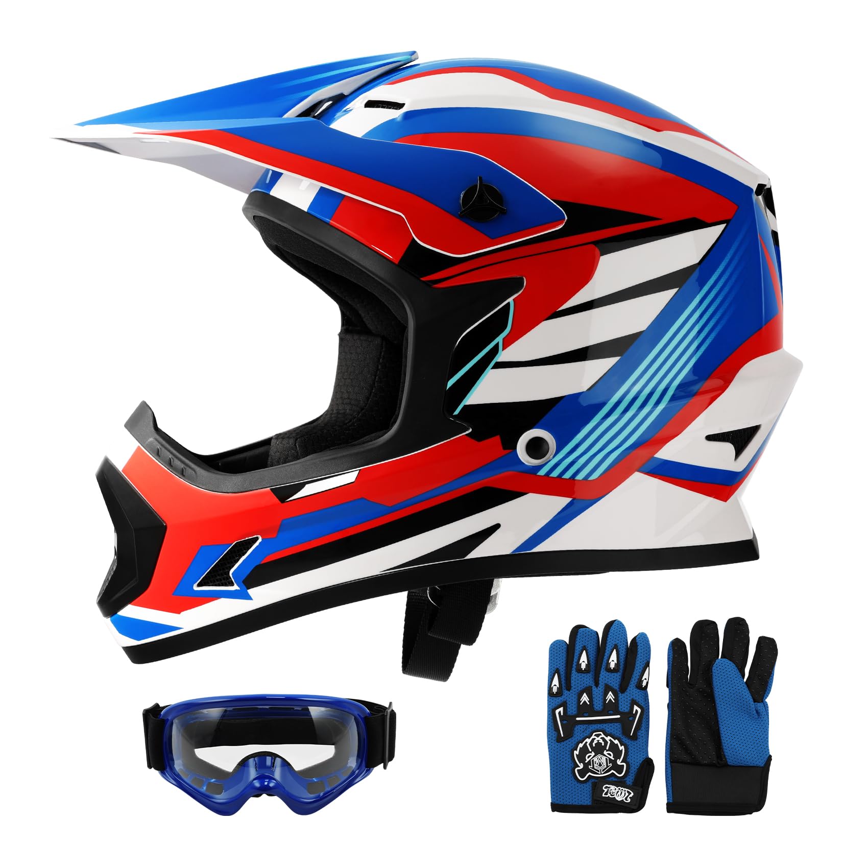 SLMOTO Youth DOT Motorcycle Helmet