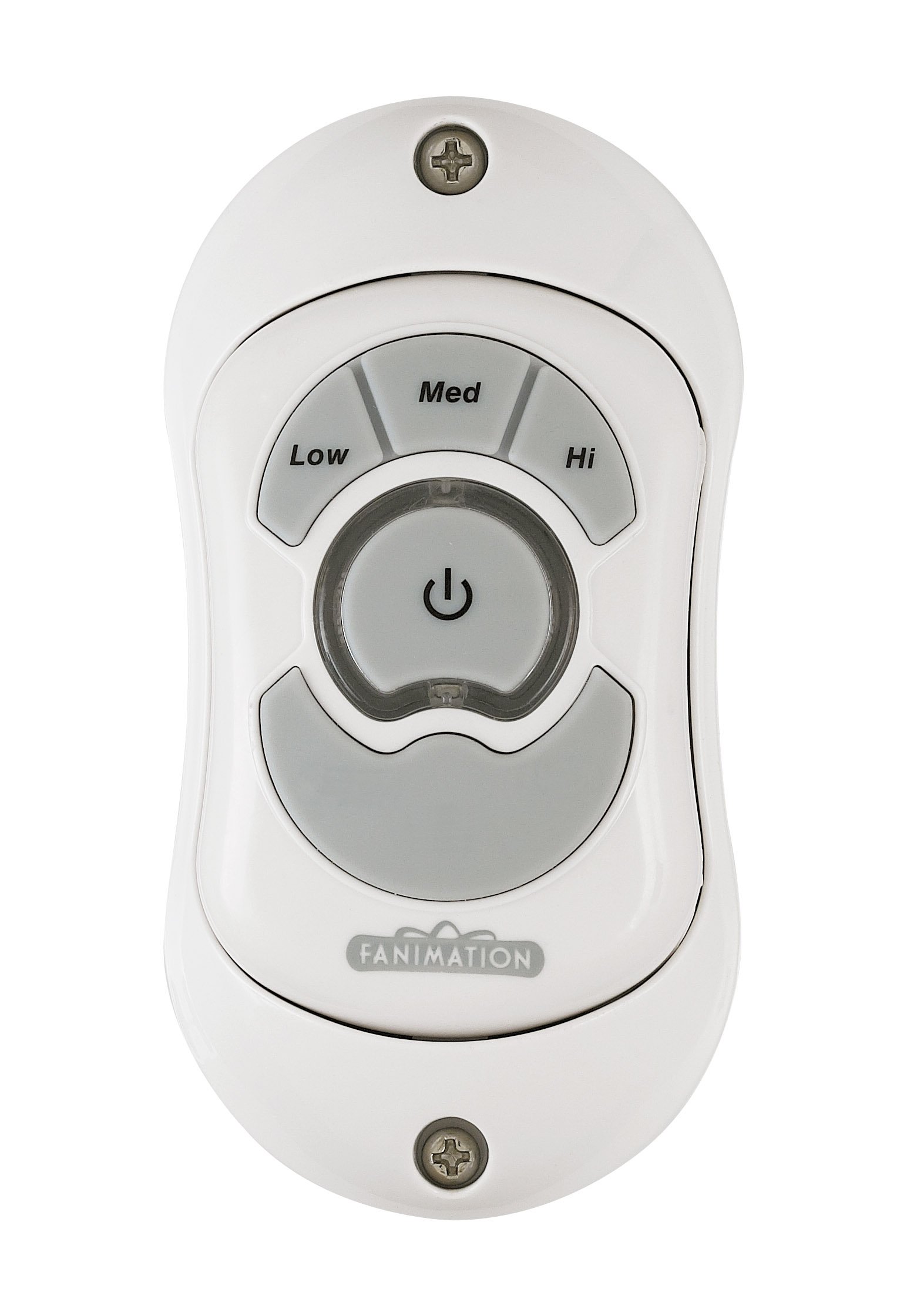 Fanimation TR33WH Non-Reversing Fan Remote Control, 3 Fan Speeds, for Use with The Marea Only