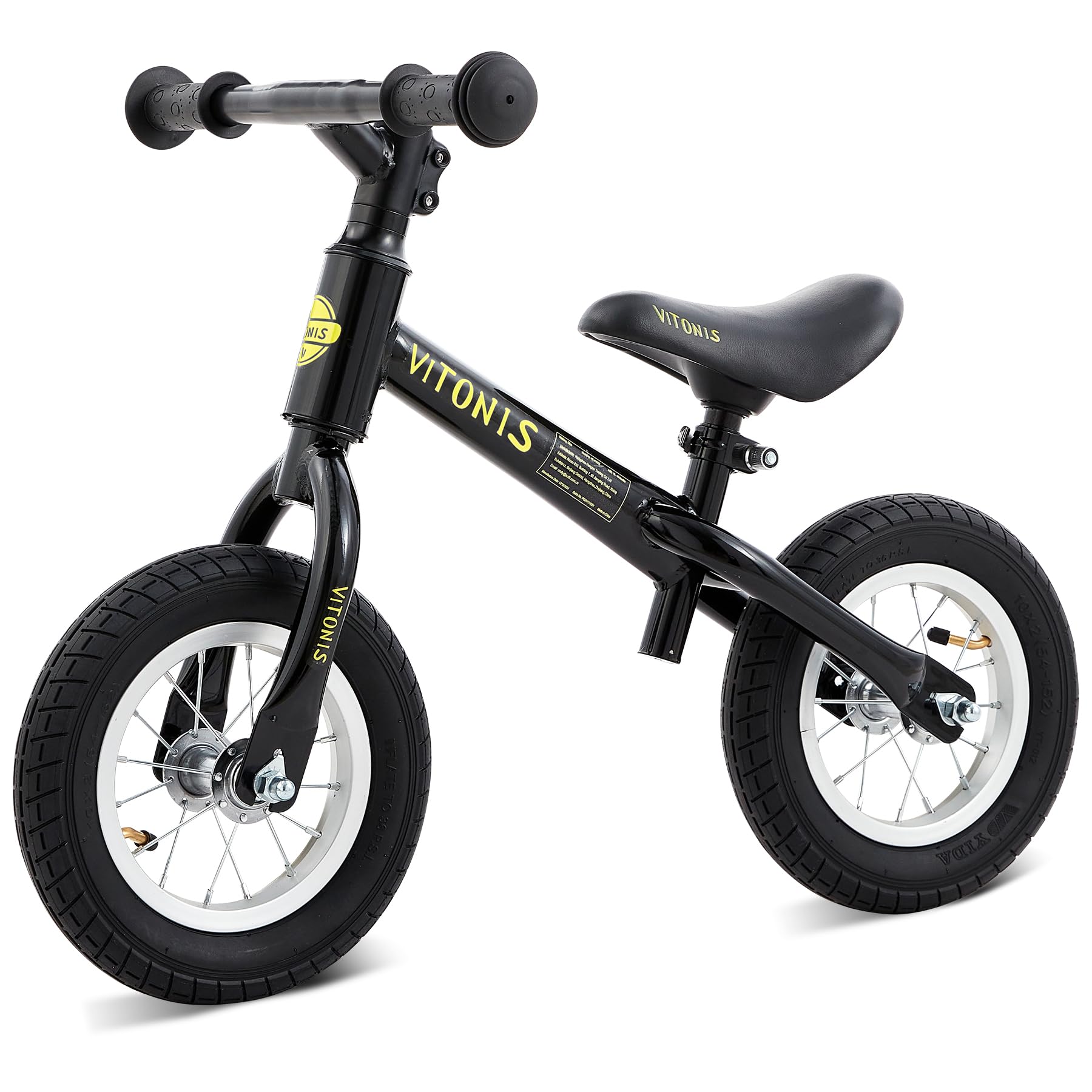 VITONIS balance bike Bicicletta Bambini Senza Pedali per 1,5-4 Anni Fino a 35 Kg, Sedile regolabile, sicuro e ultraleggero per bambini e bambine