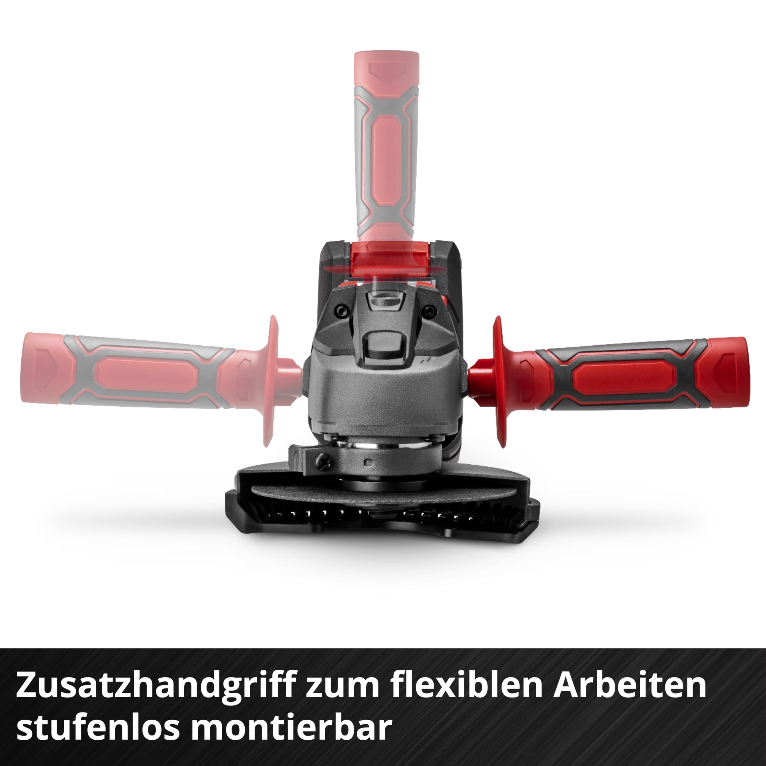Einhell Akku-Winkelschleifer TC-AG 18/115 Li (1x4,0Ah) (18 V, 115 mm Scheiben-Ø, 28 mm Schnitttiefe, Softstart, Zusatzhandgriff, inkl. 1x 4,0 Ah Akku & Ladegerät)