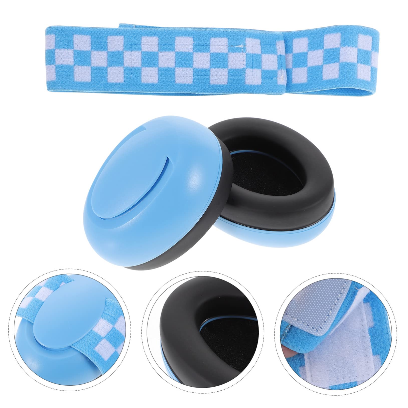 VICASKY 2sets Fascia Elastico Cuffie Antirumore Per Ragazzo Ragazza Protezione Uditiva Per Ragazzo Ragazza Per Viaggi e Eventi Comfort e Sicurezza Con Riduzione Rumore