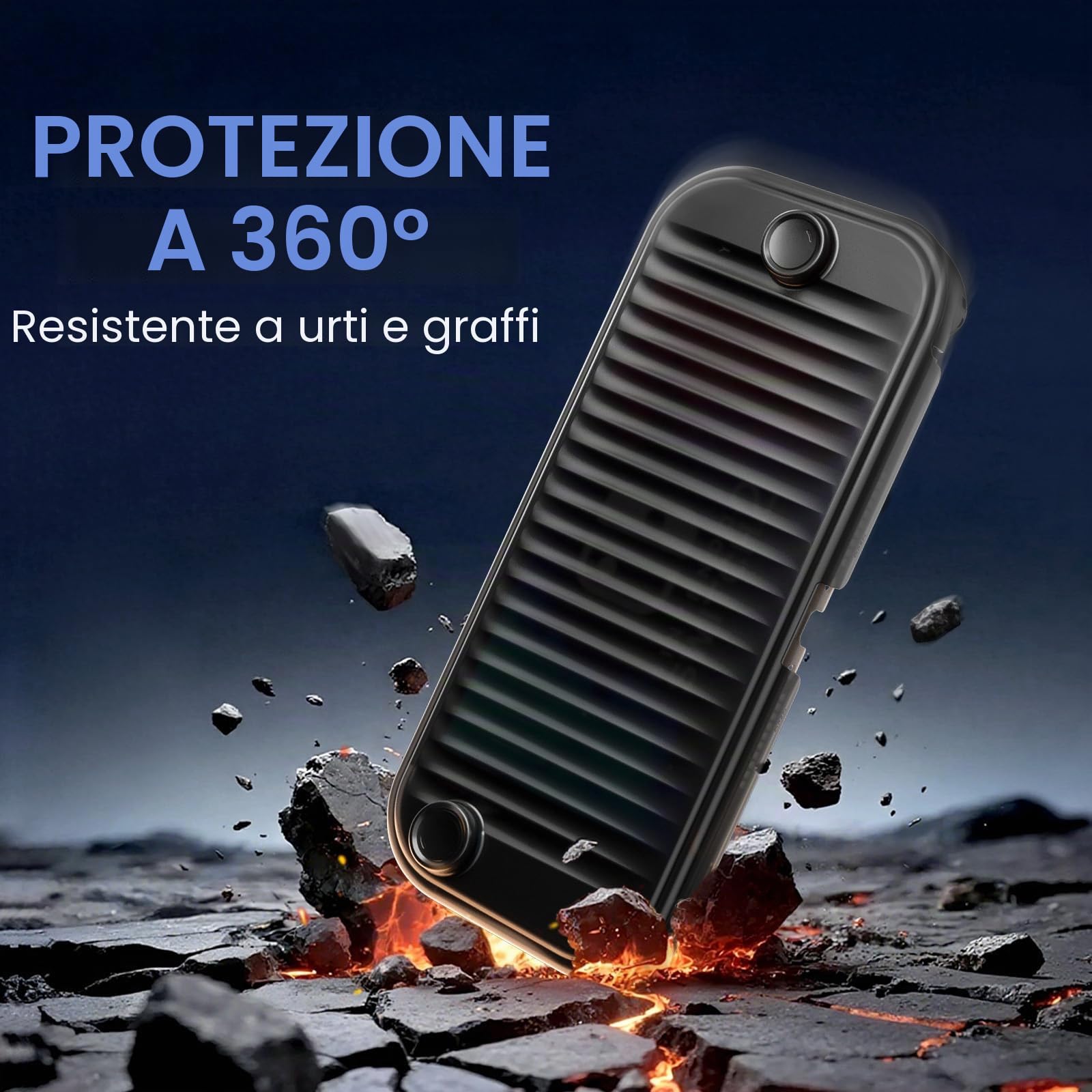 ProCase Custodia Dockable per Nintendo Switch 2 2025, Copertura Protettiva Custodia Slim Grip con Supporto per Switch 2 Console da 7,9 Pollici, Presa Ergonomica e Quick Release -Nero
