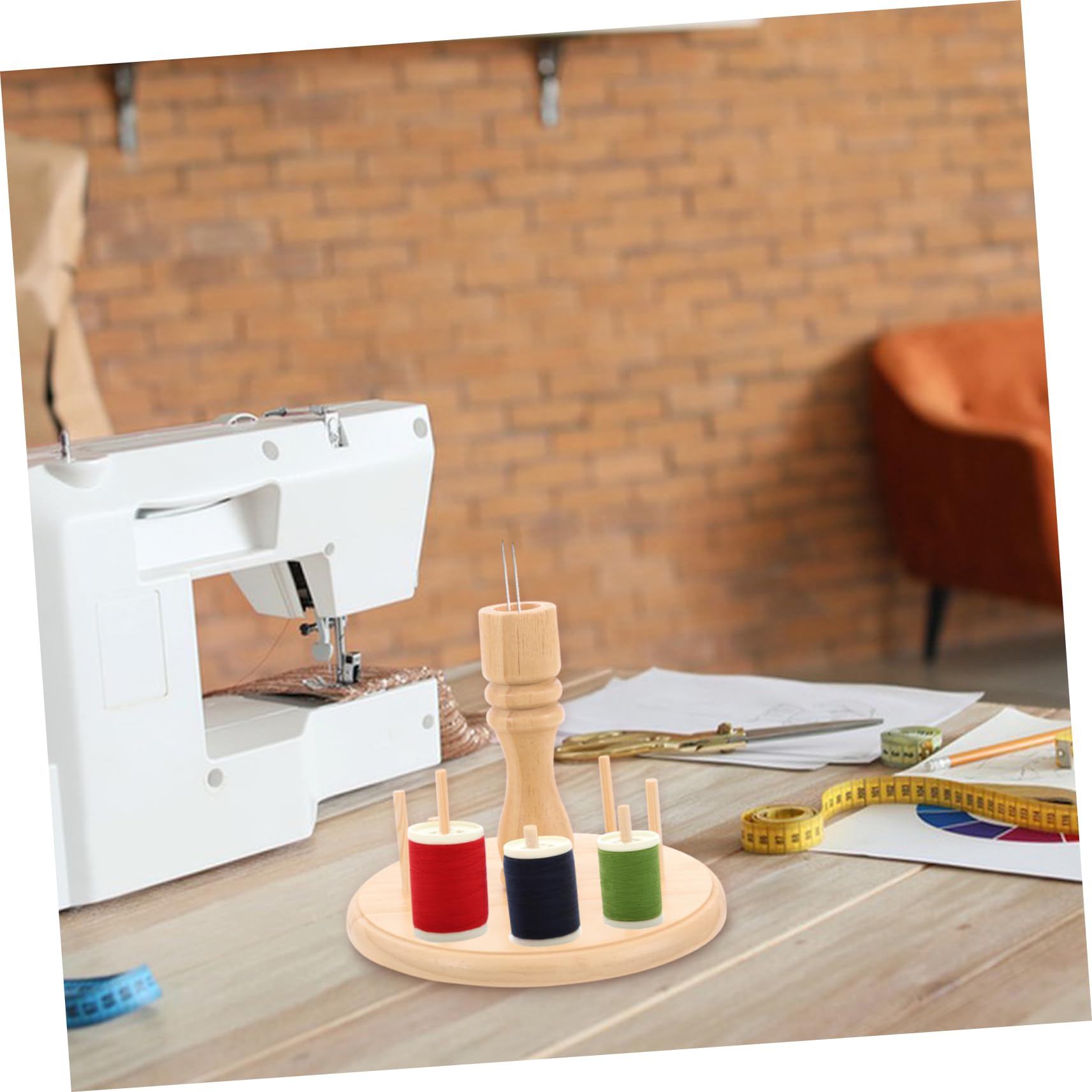 Gadpiparty 3 Stück Nähgarnhalter Achsen Spulenständer für Garnrollen Platzsparender Fadenorganizer mit Kreativem Design für Effektive Aufbewahrung von Nähgarn