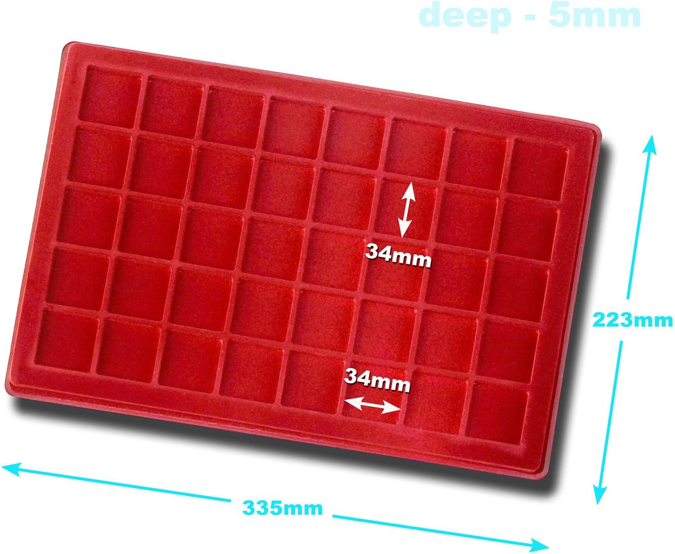 Schulz Jewellery display tray for 40 spaces P40