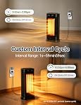 Techbee Digital Programmable Outlet Timer Plug Indoor Short Period Repeat Cycle Timer Switch with 24 Hour Countdown Delay ON/Off for Electrical Power (120V, 15A)