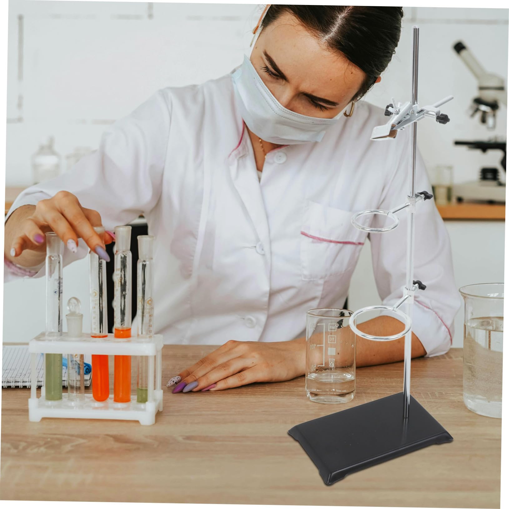 Cabilock Support à Pince Pour Entonnoir Support Annulaire Pour Matériel De Laboratoire Pince Pour Flacon