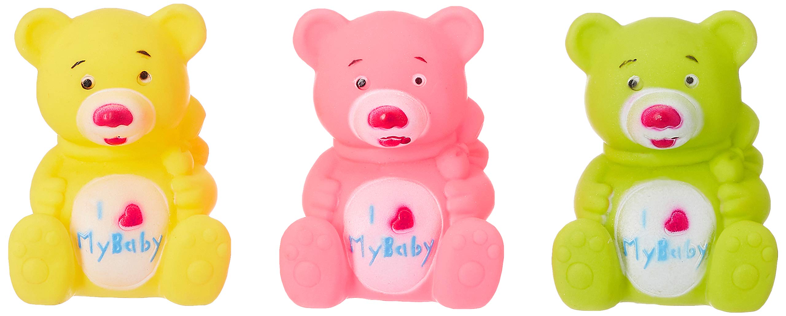 Ratna's Squeezy Toys Teddy 3 pcs Pack for Infants. The Sweet Musical Sound of The Squeezy Toy Makes Kids Happy and Makes Their Childhood Fun Filled