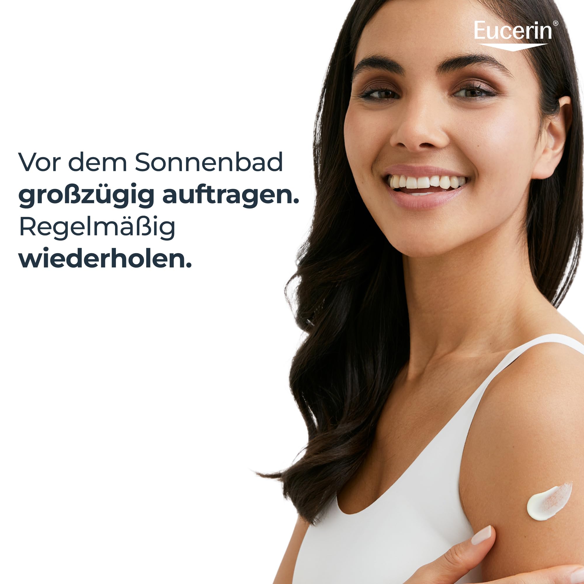 Eucerin® Oil Control Body Sun Gel-Creme LSF 50+ – sehr hoher Sonnenschutz mit ultra leichter Textur, Anti-Sand Effekt und Anti-Glanz Effekt, 200ml