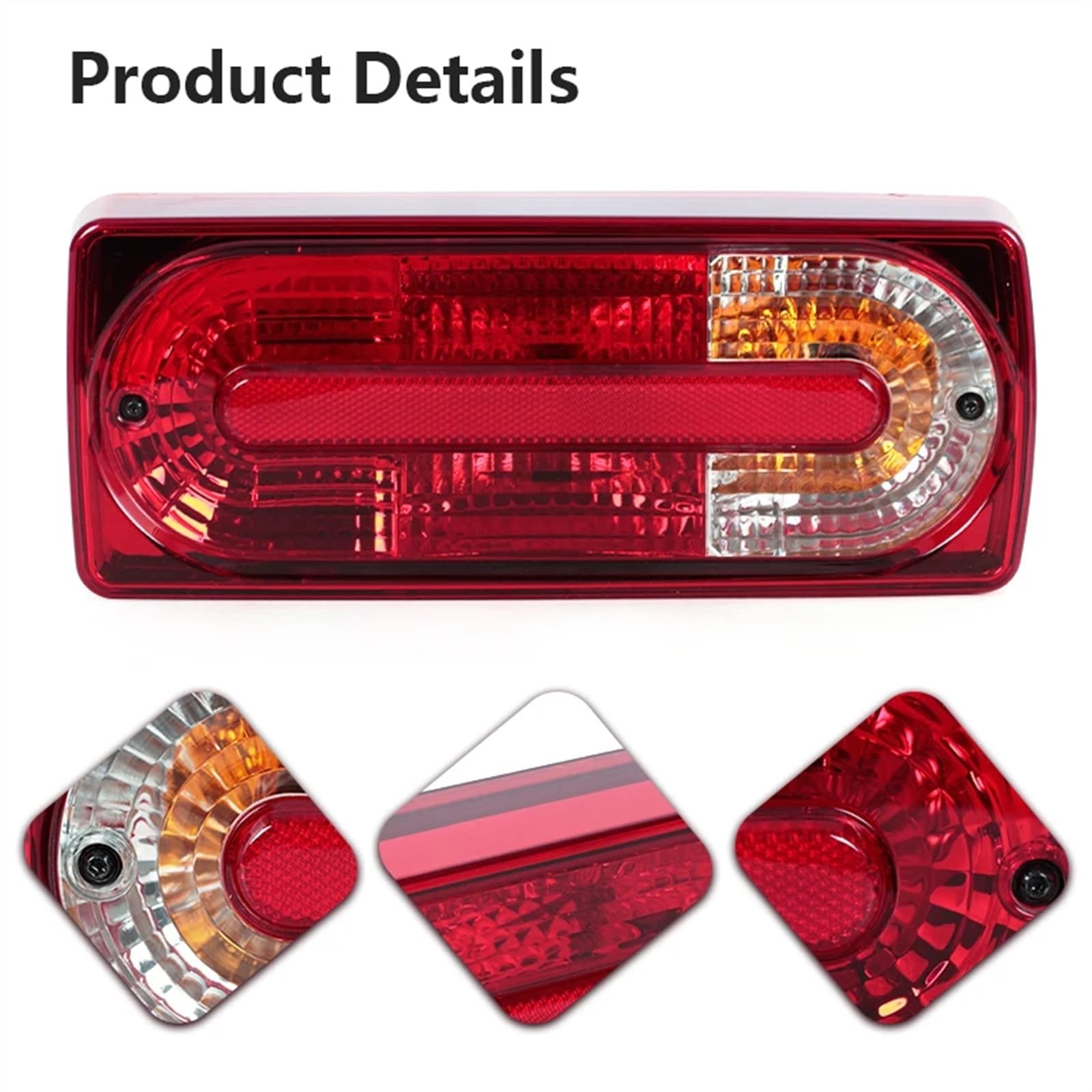 fari Posteriori Auto Compatibile con Benz Classe G W463 2002-2014 2015 2016 2017 2018 Luci Posteriori dei Freni per Auto Luci Posteriori Gruppo Luci Posteriori A4638201964 A4638202064(Set)