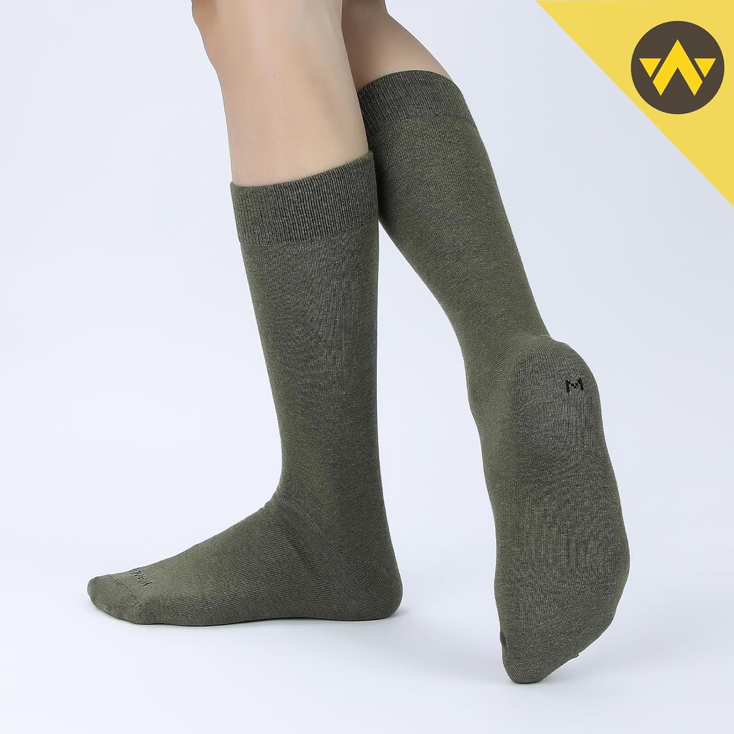 WANDER Men's Dress Socks Cotton Thin Classic Lightweight Socks 6/8 Pairs Solid & Patterned Soft Breathable Socks - Image 6