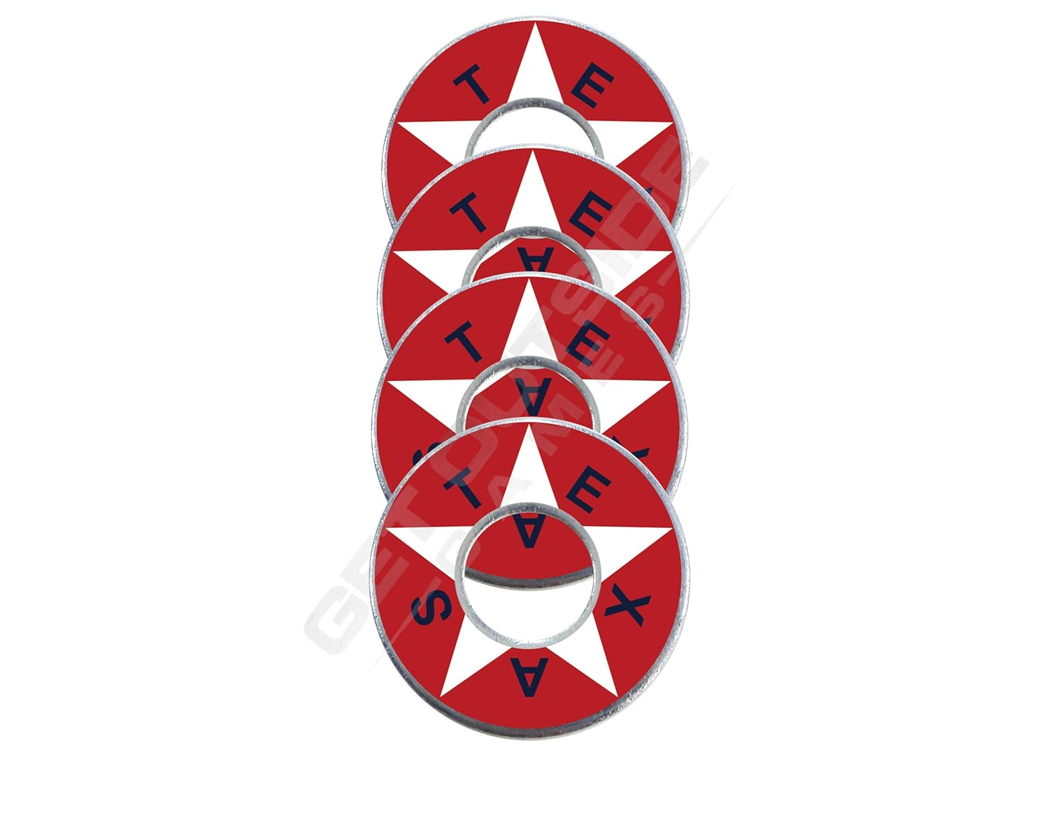 4 Texas Star VVashers - Washer Toss Board Game Washers (Red, 4 VVashers)