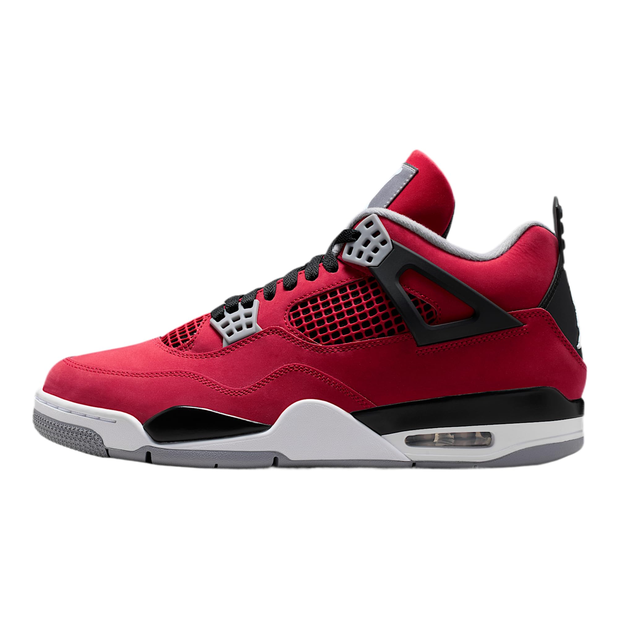 Air Jordan 4 Retro Men's Shoes (Fire Red/Black/Cement Gray/White) Size 11