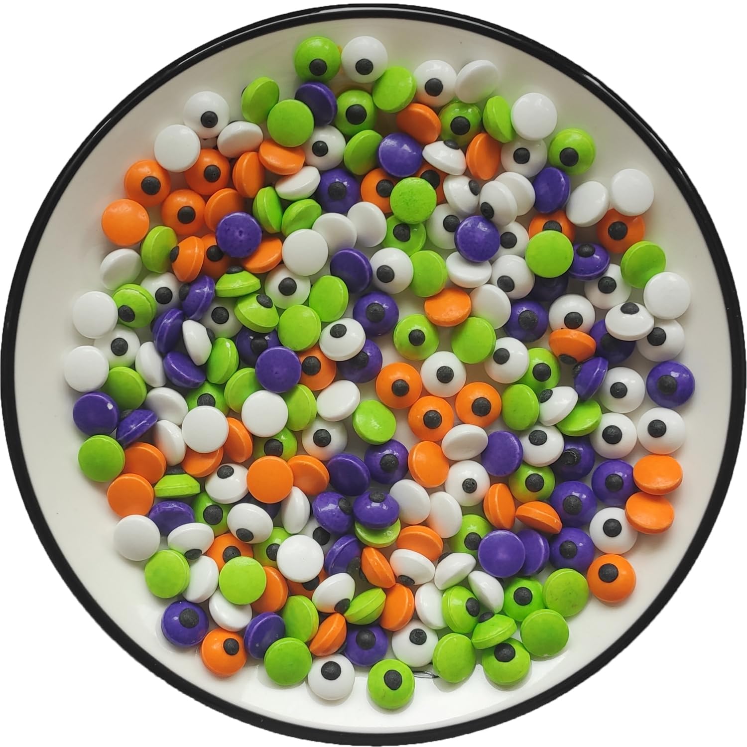 Colorful Edible Candy Eyes Halloween Sprinkles | Cake Cupcake Toppers | Cookie Decorations | Dessert Sprinkle | Eyeball Candy Sprinkles for Christmas Daily Cake Decorating