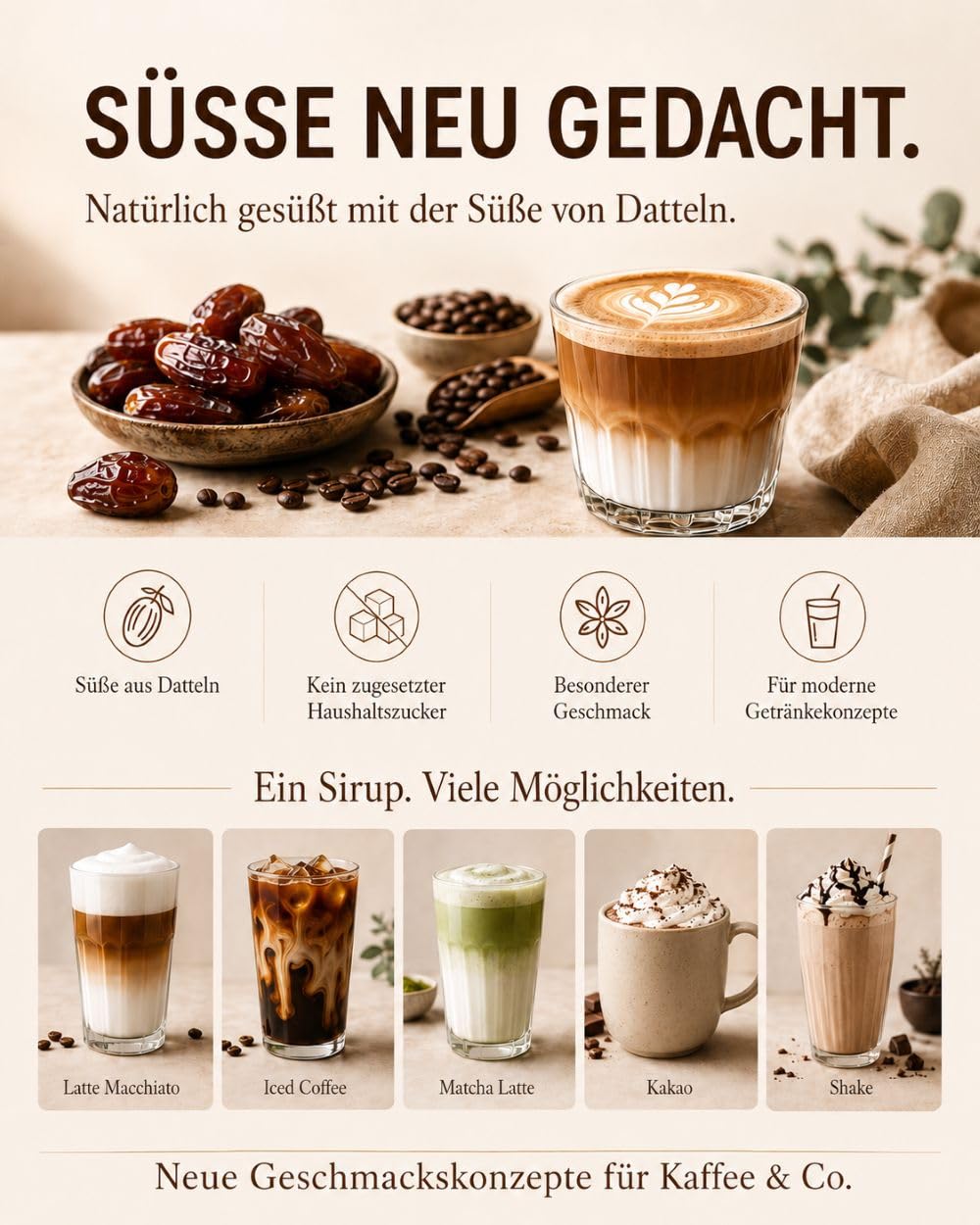 Coffeefair Karamell Sirup 6 x 1l PET Kaffeesirup