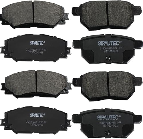 -8 pastillas de freno de disco de cerámica delanteras y traseras de repuesto para 2008-2015 Scion XB todos los modelos